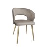 Krzesło tapicerowane AURA nogi metalowe imitacja dąb MG09 do jadalni salonu