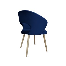 Krzesło tapicerowane AURA nogi metalowe imitacja dąb MG16 do jadalni salonu