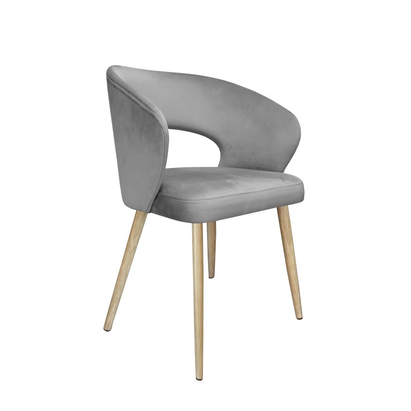 Krzesło welurowe AURA  Nowoczesne krzesło do salonu, jadalni i kuchni
