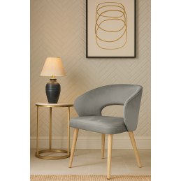 Krzesło welurowe AURA  Nowoczesne krzesło do salonu, jadalni i kuchni