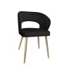 Krzesło welurowe AURA  Nowoczesne krzesło do salonu, jadalni i kuchni