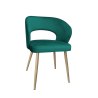Krzesło welurowe AURA  Nowoczesne krzesło do salonu, jadalni i kuchni