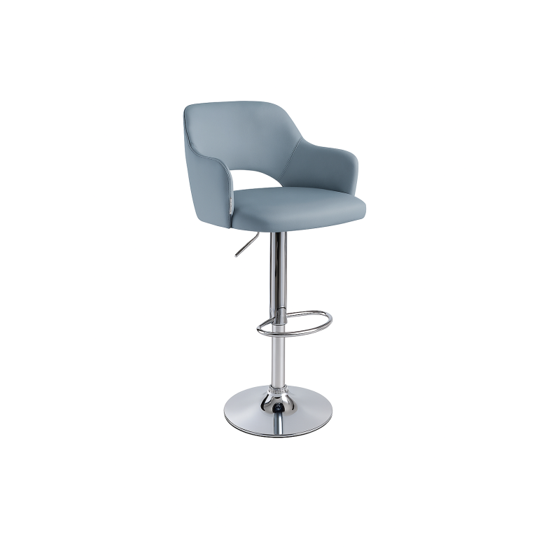 Hoker JULA krzesło barowe obrotowe tkanina Welur podstawa metalowa