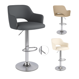 Hoker JULA obrotowy metalowe nogi tkanina Welur – stylowe