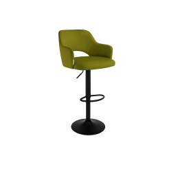 Hoker JULA krzesło barowe obrotowe tkanina Welur podstawa metalowa