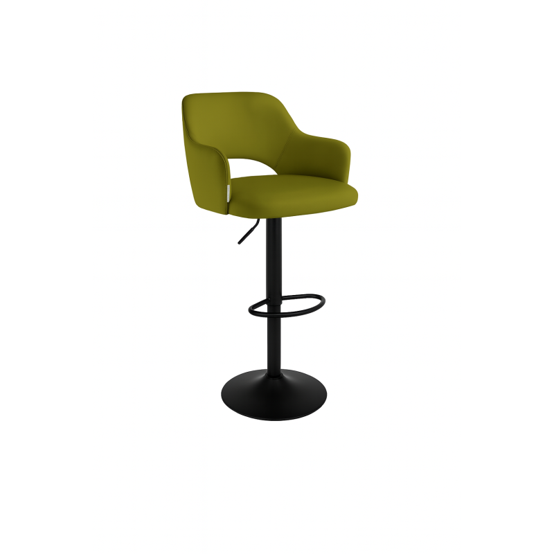 Hoker JULA krzesło barowe obrotowe tkanina Welur podstawa metalowa