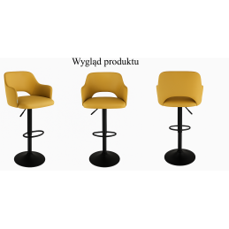 Hoker JULA obrotowy metalowe nogi tkanina Welur – stylowe