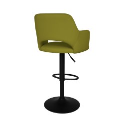 Hoker JULA krzesło barowe obrotowe tkanina Welur podstawa metalowa