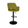 Hoker JULA krzesło barowe obrotowe tkanina Welur podstawa metalowa