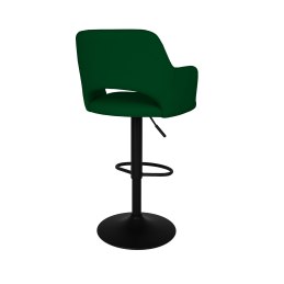 Hoker JULA krzesło barowe obrotowe tkanina Welur podstawa metalowa