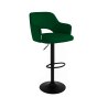 Hoker JULA krzesło barowe obrotowe tkanina Welur podstawa metalowa