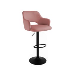 Hoker JULA krzesło barowe obrotowe tkanina Welur podstawa metalowa