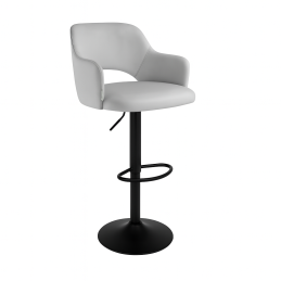 Hoker JULA krzesło barowe obrotowe tkanina Welur podstawa metalowa