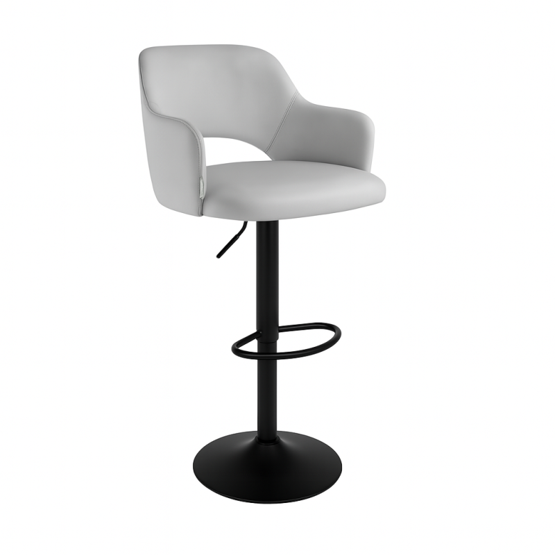 Hoker JULA krzesło barowe obrotowe tkanina Welur podstawa metalowa