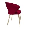 Krzesło tapicerowane AURA nogi metalowe imitacja dąb MG31 do jadalni salonu