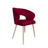 Krzesło tapicerowane AURA nogi metalowe imitacja dąb MG31 do jadalni salonu