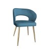 Krzesło welurowe AURA  Nowoczesne krzesło do salonu, jadalni i kuchni