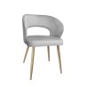 Krzesło welurowe AURA  Nowoczesne krzesło do salonu, jadalni i kuchni