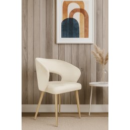 Krzesło welurowe AURA  Nowoczesne krzesło do salonu, jadalni i kuchni