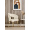 Krzesło welurowe AURA  Nowoczesne krzesło do salonu, jadalni i kuchni