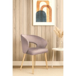 Krzesło welurowe AURA  Nowoczesne krzesło do salonu, jadalni i kuchni