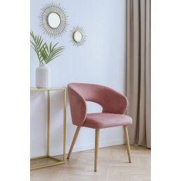 Krzesło welurowe AURA  Nowoczesne krzesło do salonu, jadalni i kuchni