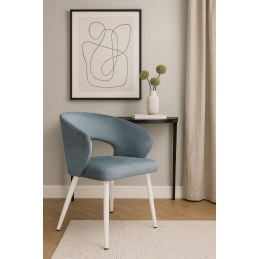 Krzesło welurowe AURA  Nowoczesne krzesło do salonu, jadalni i kuchni