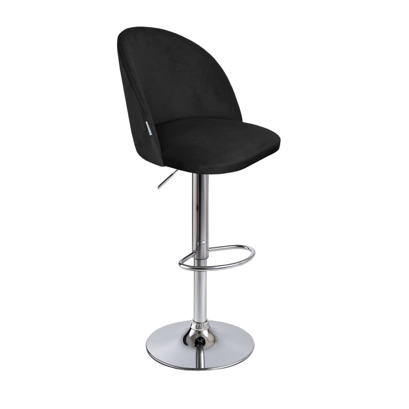 Hoker SILVER obrotowy welur, metalowa podstawa