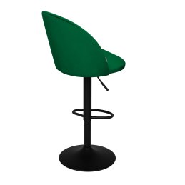 Hoker SILVER krzesło barowe obrotowe tkanina Welur podstawa metalowa