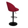 Hoker SILVER krzesło barowe obrotowe tkanina Welur podstawa metalowa