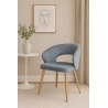 Krzesło welurowe AURA  Nowoczesne krzesło do salonu, jadalni i kuchni