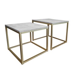 Stolik kawowy 2w1 podstawa metalowa Loft