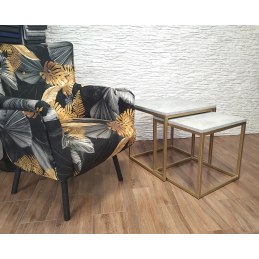 Stolik kawowy 2w1 podstawa metalowa Loft