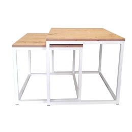 Stolik kawowy 2w1 podstawa metalowa Loft