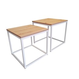 Stolik kawowy 2w1 podstawa metalowa Loft