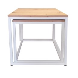Stolik kawowy 2w1 podstawa metalowa Loft