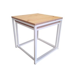 Stolik kawowy 2w1 podstawa metalowa Loft
