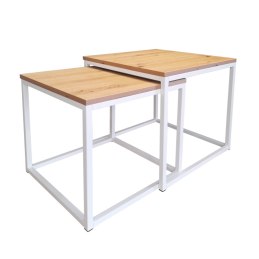 Stolik kawowy 2w1 podstawa metalowa Loft