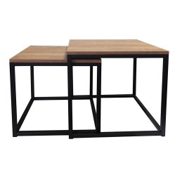 Stolik kawowy 2w1 podstawa metalowa Loft