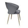 Krzesło welurowe AURA  Nowoczesne krzesło do salonu, jadalni i kuchni