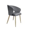 Krzesło welurowe AURA  Nowoczesne krzesło do salonu, jadalni i kuchni
