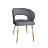 Krzesło welurowe AURA  Nowoczesne krzesło do salonu, jadalni i kuchni