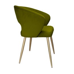 Krzesło welurowe AURA  Nowoczesne krzesło do salonu, jadalni i kuchni