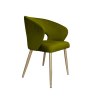 Krzesło welurowe AURA  Nowoczesne krzesło do salonu, jadalni i kuchni
