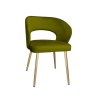 Krzesło welurowe AURA  Nowoczesne krzesło do salonu, jadalni i kuchni