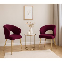 Krzesło welurowe AURA  Nowoczesne krzesło do salonu, jadalni i kuchni
