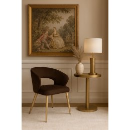 Krzesło welurowe AURA  Nowoczesne krzesło do salonu, jadalni i kuchni