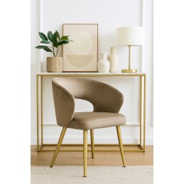 Krzesło welurowe AURA  Nowoczesne krzesło do salonu, jadalni i kuchni