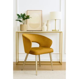 Krzesło welurowe AURA  Nowoczesne krzesło do salonu, jadalni i kuchni