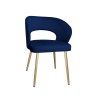 Krzesło welurowe AURA  Nowoczesne krzesło do salonu, jadalni i kuchni